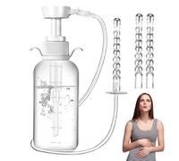Système de nettoyage vaginal - Douche vaginale 300 ml pour femmes | Kit portable de douche anale avec 2 buses, maintient l'hygiène féminine | Ensemble de bouteilles de soins de rinçage et de nettoyage
