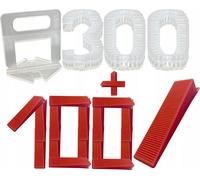 Système de nivellement de carreaux Set 300 Clips 100 Cales 1 5 mm Pose de carreaux