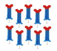 Système de nivellement de carrelage 10 pièces d'espacement réutilisables en plastique avec vis intérieure pour outils de carrelage mural et de sol, positionnement rapide auto-nivellement C