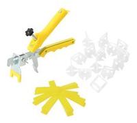 Système de nivellement de carrelage 500 cales 2500 clips 3 mm Transparent, Jaune G