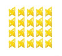 Système de nivellement de carrelage avec 100 clips d'espacement, cales en plastique réutilisables en forme de T pour écart entre le sol et les murs, tailles 1 mm, 1,5 mm, 2 mm, 3 mm, bleu (100 pièces