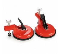 Système de nivellement de carrelage, outil de fixation des espaces au sol, ventouse sous vide améliorée, utilisé pour le carrelage, le marbre, le verre, etc. (rouge) (2 pièces)