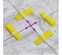 Système de nivellement de carrelage - VIDAXL - 3 mm - 500 cales - 2500 clips - Réutilisables
