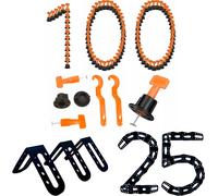 Système de nivellement pour carreaux Set 100 clips 25 coins Outil pose de carreaux