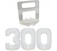 Système de nivellement pour carreaux Set 300 clips 1.5mm Aides à la pose Agrafes