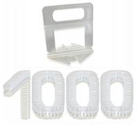 Système de nivellement pour carrelage Set 1000 clips 500 cales 1.5mm Outil de carreleur