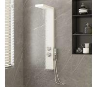 Système de Panneau de Douche Acier Inoxydable Carré Salle de Bain vidaXL