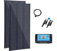 Système de panneaux solaires, puissance 300W, haute efficacité 23%, cadre en aluminium durable, 300-W-Kit-a