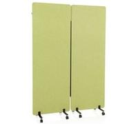 Système de parois de séparation acoustique FLEXMIUT Set de deux Vert hjh OFFICE Vert Clair G