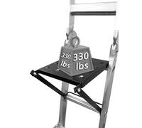 Système de plateforme de travail pour échelle, échelle d'extension antidérapante, support de travail pour échelle supportant 150 kg (noir)