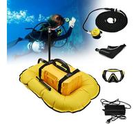 Système de plongée rechargeable avec régulateur amovible et tuyau flexible - Idéal pour la pêche en eau douce, la plongée en lac et les aventures de plongée avec tuba