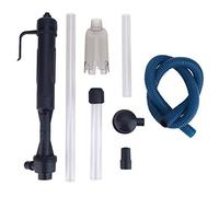 Système de Pompe à Aquarium électrique | Outil d'entretien et de Changement d'eau du réservoir de Poisson | Réglable 57-80 cm pour Les Petits/Grands Aquariums | Batterie avec