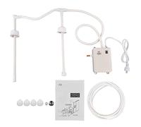 Système de pompe de distribution d'eau en bouteille à double tube, pompe électrique auto-amorçante pour eau potable, débit de 1 gallon, tuyau de 20 pieds 1/4 pouces, valeur de