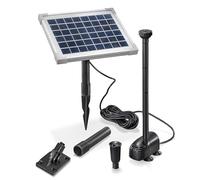 Système de pompe solaire esotec WATERSPLASH 5/470, kit complet, pompe de bassin pour fontaine, fontaine solaire d'extérieur, module solaire 5W, jeu d'eau à fonctionnement direct 0,9m 470l/h 101012