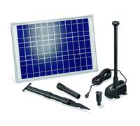Système de pompe solaire WATERSPLASH 20/1350, kit complet, pompe de bassin Springbrunnenpumpe, pompe solaire Sprinkler, fonctionnement direct jeu d'eau, module solaire 20W, 1,9m 1350l/h IP68 101014