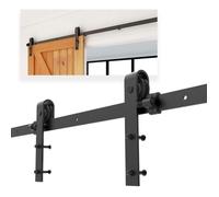 Système de porte coulissante - CCJH - 6FT/183CM - Acier - Coulissante à gauche - Rail fourni