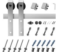 Système de porte coulissante SucceBuy 150kg, 183cm de rail, argenté