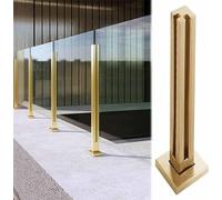 Système de poteaux de balustrade en verre, kit de rampe de balustrade moderne pour intérieur et extérieur, pince carrée pour terrasse, escalier et garde-corps de balcon, design durable et élégant