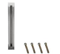 Système de poteaux garde-corps en verre carré, kit terrasse, pinces panneau acier inoxydable, for clôture plate-forme extérieure (couleur : poteau d'extrémité, taille 105 cm/41(End Post,105cm/41.3")