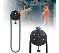 Système de poulie à câble de résistance réglable - Entraîneur de corde sans fin pour entraînement du haut du corps et de l'endurance à la maison