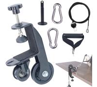 Système de Poulie de Bras de Fer pour Bras de Fer Appareil d'entraînement Professionnel de Bras de Fer avec Goupille de Chargement et Poignée Équipement d'entraînement des Poignets