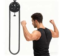 Système de poulie de câble portable : résistance réglable jusqu'à 30 kg, léger 7,6 kg, pour salle de sport à domicile, rééducation et voyage fitness
