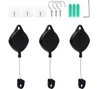 Système De Poulie De Plafond Rétractable Pour H-Tc V-Ive/V-Ive Pro/Oculus Rift/Rift S/Link Pour Oculus Quest/Quest 2/Valve Index Vr Accessoires (Noir-3 Pièces)[Z660]