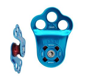 Système De Poulie D'escalade - Poulie À Corde Haute Résistance, Configuration Sécurisée De L'ascendeur, Conception De Fonctionnement Fluide, Équipement De Sauvetage Portable | Idéal Pour Faire Du Rapp