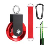 Système de poulie - Poulie d'haltérophilie robuste - Réduction du bruit - Accessoires de gym lisses et multifonctions pour machine de traction tendeur, utilisation sur chantier