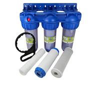 Système de préfiltre étanche à trois étapes, filtre à eau 3/4 pouces IG pour l'alimentation en eau, pompes domestiques/de jardin, groupe de surpression