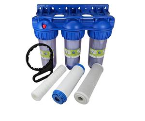 Système de préfiltre étanche à trois étapes, filtre à eau 3/4 pouces IG pour l'alimentation en eau, pompes domestiques/de jardin, groupe de surpression
