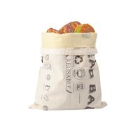 Système de préservation du pain en coton bio - Propriétés naturelles du coton et fermeture renforcée - Sac à déjeuner durable avec doublure intérieure amovible