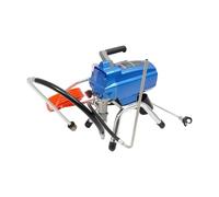 Système de pulvérisation de peinture Airless 1200 W 23 MPa - Tuyau haute pression de 15 m - Débit 2,5 l/min - Pistolet pulvérisateur en acier inoxydable - Régulation électronique de la pression sans