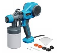 Système de Pulvérisation de Peinture Électrique Tilswall, Pistolet à Peinture Léger avec 4 Buses et 3 Modes de Pulvérisation, Pulvérisateur de Peinture 100 DIN, Idéal pour Meubles, Clôtures, Murs, Arm