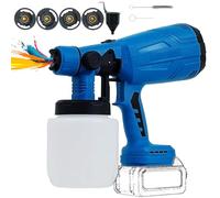 Système de pulvérisation de Peinture sans Fil YUFEEI, Pistolet à Peinture sans Fil avec Accessoires de Nettoyage et de soufflage, Compatible avec Les Batteries Makita (20 V, Batterie Non Incluse)