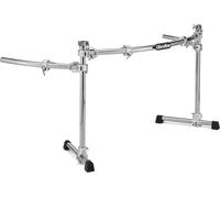 Système de rack Gibraltar - Chrome Series II courbé avec ailes GDR125C-CHR - 1 barre de rack courbée de 46« - 2 barres courbées de 24 » - 2 barres droites de 30" avec adaptateur pour bras de cymbale