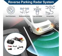 Système de radar de recul pour véhicule automobile avec avertisseur sonore, capteurs de stationnement en marche arrière, détection de distance 1 ensemble noir
