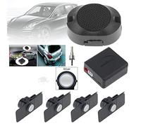 Système de Radar de recul pour Voiture de qualité supérieure 4 capteurs de stationnement Système de Radar de Secours pour Voiture avec Ailes (Argent)