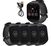 Système de radiomessagerie pour Restaurants, système de radiomessagerie sans Fil pour serveurs, récepteur de Montre pour Food Truck, église, Clinique, café (SU-691-D1(1 * 4))