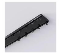 Système de rail à rideaux robuste de 7,9 m, double montage au plafond, séparateur de pièce en aluminium et tringle de fenêtre pour camping-car, salon, hôpital, chambre (couleur : noir)