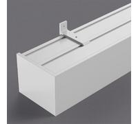 Système de rail ain 3 en 1 - Support mural double rail 100 cm / 39.3in, séparateur de pièce polyvalent, solution d'intimité Slish pour décoration d'intérieur et séparation d'espace
