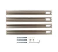Système de rail de guidage parallèle, ensemble de rails de guidage pour scie à ruban en alliage d’aluminium, avec butée réglable, support fixe et kit d’assemblage, pour des coupes