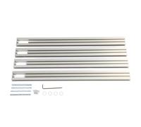 Système de rail de guide de scie sur piste 600 mm | Guide parallèle en alliage en alliage en aluminium avec bloc de limite réglable | Rail de guide du travail du bois pour