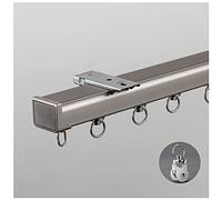 Système de rail de plafond en alliage d'aluminium avec roues silencieuses 200 (2 m) K et raccords pour bureau, maison, usage commercial, solution idéale de séparation de pièce