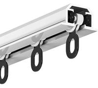 Système de rail de plafond invisible de 2 m, blanc, parfait pour cloisons de séparation, salon et chambre à coucher, design Sk pour intérieur