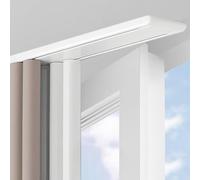 Système de rail de plafond silencieux double K en aluminium - Rail coulissant de 6,6 m, idéal pour chambre à coucher, salon, hôpital - Design moderne et élégant blanc