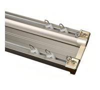 Système De Rail De Rideau, Barre Rideau En Métal Pour Plus D'intimité, Tringle À Rideaux De Plafond Kit 70 À 600 Cm (2,3 À 19,7 Pi), Facile À Installer(Grey,12.5FT/380CM)