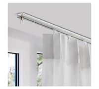 Système de rail de rideau de plafond robuste - Rails à rideaux en aluminium avec glissières lisses, installation simple pour la maison et le bureau, tringles à rideaux polyvalentes montées au plafond.