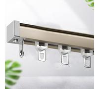 Système de rail de rideau en aluminium robuste - Réglable - 50 600 cm - Fixation au plafond ou au mur - Idéal pour les séparations de pièce, la chambre à coucher, les rideaux de douche - Action