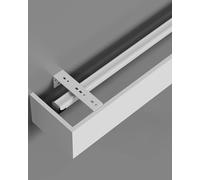 Système de rail de rideau haute résistance pour montage mural ou plafond 3,6 m (11,8 pieds) avec 4,8 m de long Idéal pour la décoration de la maison et rideaux personnalisés